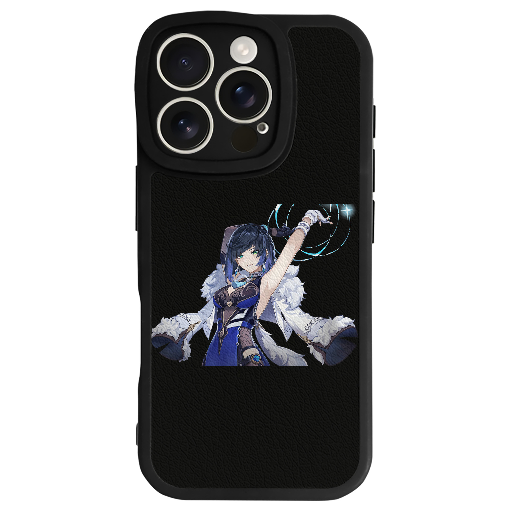 げんし神 夜兰 やらん genshin Yaran 【iPhone 16シリーズ対応】シリコンスマホケース（レザー調） 材質：シリコン